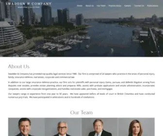 Swadden.com(Vancouver Lawyers) Screenshot