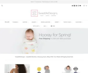 Swaddledesigns.com(Swaddle Blankets) Screenshot