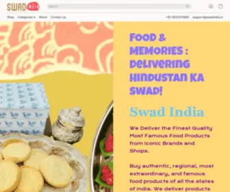 Swadindia.in(Swad India) Screenshot