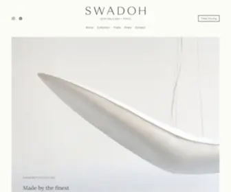 Swadoh.com(Handcrafted lighting by the finest French creators) Screenshot