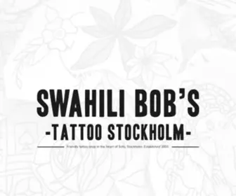 Swahilibobs.com(Swahili Bob's Tattoo Stockholm) Screenshot