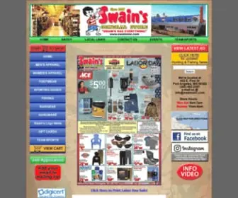 Swainsinc.com(Home Page) Screenshot