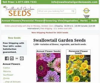 Swallowtailgardenseeds.com(Online Seed Catalog) Screenshot