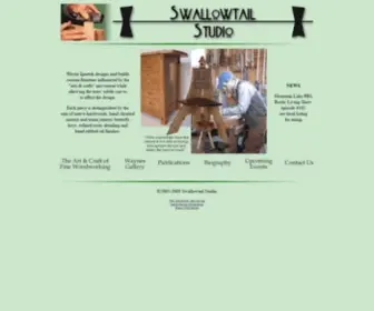 Swallowtailstudio.com(Adirondack Rustic Furniture in Contemporary and Rustic styles by Wayne Ignatuk) Screenshot