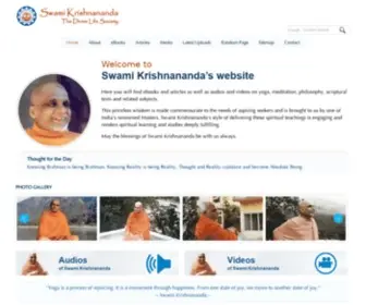 Swami-Krishnananda.org(Swami Krishnananda) Screenshot