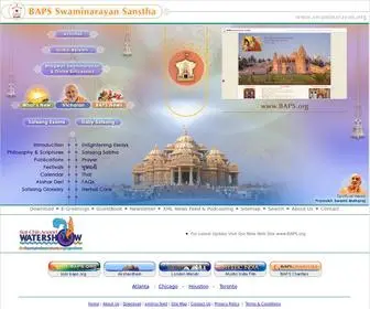 Swaminarayan.org(B A P S Swaminarayan Sanstha) Screenshot