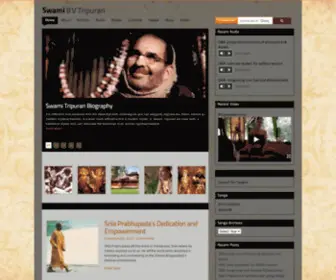 Swamitripurari.com(Swami Tripurari) Screenshot