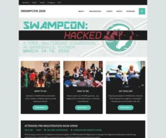 Swampcon.org(March 14th) Screenshot