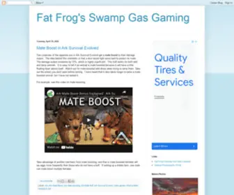 Swampgasgaming.com(Fat Frog's Swamp Gas Gaming) Screenshot