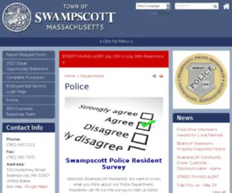 Swampscottpolice.com(Swampscottpolice) Screenshot