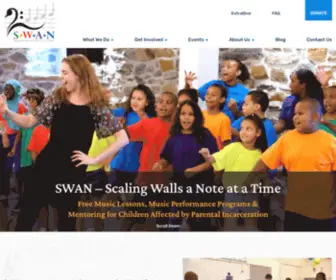 Swan4Kids.org(Scaling Walls a Note at a Time) Screenshot