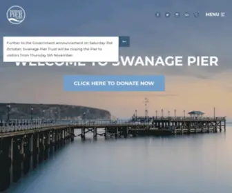 Swanagepiertrust.com(Swanage Pier) Screenshot