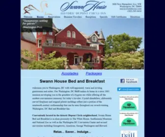 Swannhouse.com(Swann House Washington DC Bed and Breakfast) Screenshot