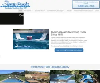 Swanpools.com(Custom Swimming Pools in California) Screenshot