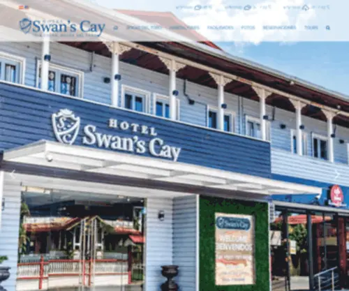 Swanscayhotel.com(Bienvenidos a Hotel Swan's Cay) Screenshot