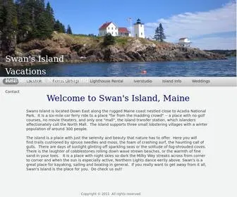 Swansislandvacations.com(Swan's Island Vacations) Screenshot