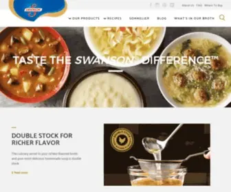 Swansonbroth.com(Swanson®) Screenshot