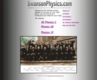 Swansonphysics.com(Swansonphysics) Screenshot