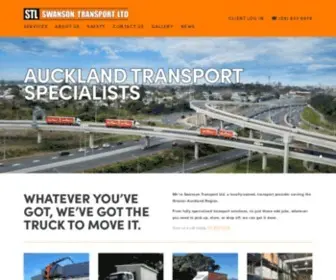 Swansontransport.co.nz(Swanson Transport Ltd) Screenshot