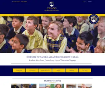 Swansschool.net(Primary and secondary school) Screenshot