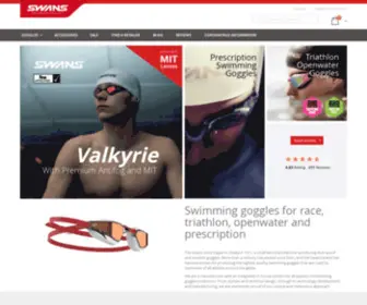 Swansuk.co.uk(Swimming goggles for race triathlon openwater and prescription) Screenshot