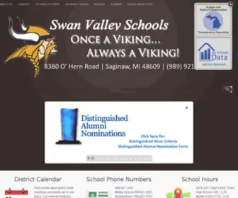 Swanvalleyschools.com(Swan Valley School District) Screenshot