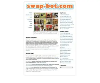 Swap-BOT.com(Swap-bot - Welcome) Screenshot