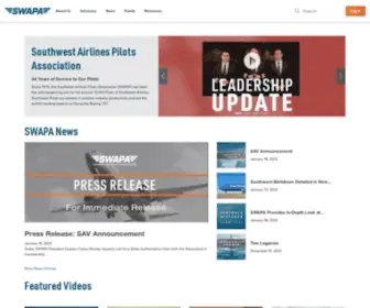 Swapa.org(Southwest Airlines Pilots Association (SWAPA)) Screenshot