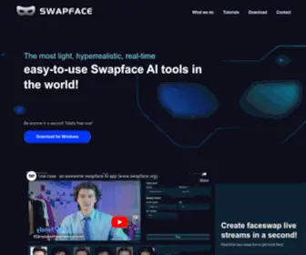 Swapface.org(Deepfake) Screenshot