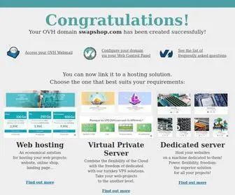 Swapshop.com(OVH supports your development with the best web solutions) Screenshot