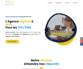 Swapsolutions.info(Agence Digitale pour les TPE / PME) Screenshot