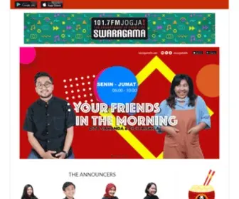 Swaragamafm.com(Swaragama 101.7 FM Jogja) Screenshot