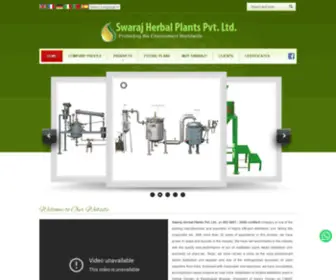 SwarajHerbal.com(Essential Oil Distillation) Screenshot