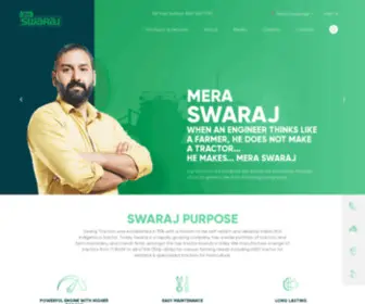 SwarajTractor.com(Swaraj Tractors) Screenshot