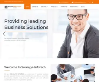 SwarajYatech.com(Software development Company) Screenshot