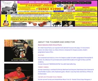 Swaramelamusic.com(Swaramela Music Academy) Screenshot