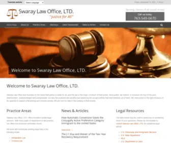 Swaraylawoffice.com(Swaray Law Office) Screenshot