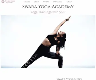 Swarayogaacademy.com(Swara Yoga Academy) Screenshot