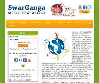Swarganga.org(Indian Classical Music) Screenshot