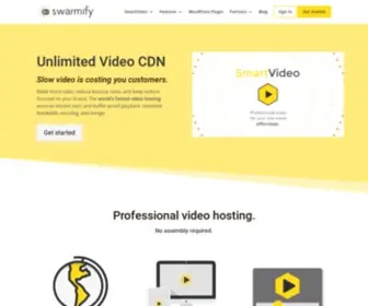 Swarmify.com(Unlimited Video CDN & Hosting) Screenshot