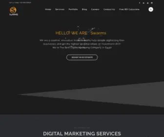 Swarmsagency.com(The Best Digital Marketing Agency in Egypt) Screenshot