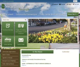 Swarthmorepa.org(Swarthmore Borough) Screenshot