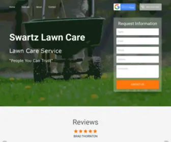 Swartzlawncare.com(Swartz Lawn Care) Screenshot