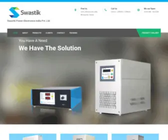 Swastikpower.com(Swastik Power Electronics India Pvt) Screenshot