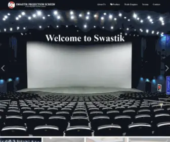 Swastikprojectionscreen.com(Swastik projection screen) Screenshot