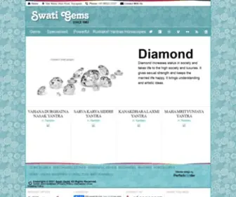 Swatigems.com(Swati Gems) Screenshot