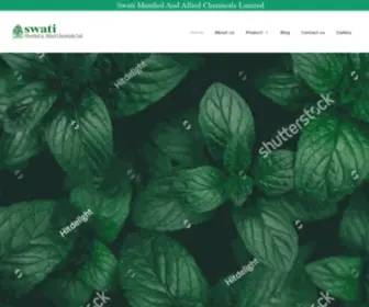 Swatimenthol.com(Swati Menthol And Allied Chemicals Limited) Screenshot