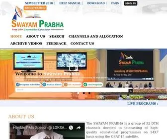 Swayamprabha.gov.in(The SWAYAM PRABHA has been conceived as the project for using the (2)) Screenshot