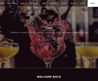 Swaybar.co.uk(Bar, Club & Restaurant In Holborn London) Screenshot