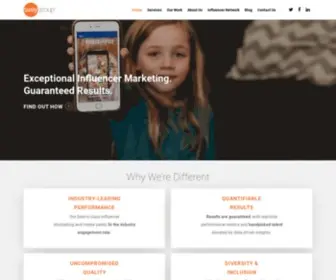 Swaygroup.com(Influencer Marketing Agency) Screenshot